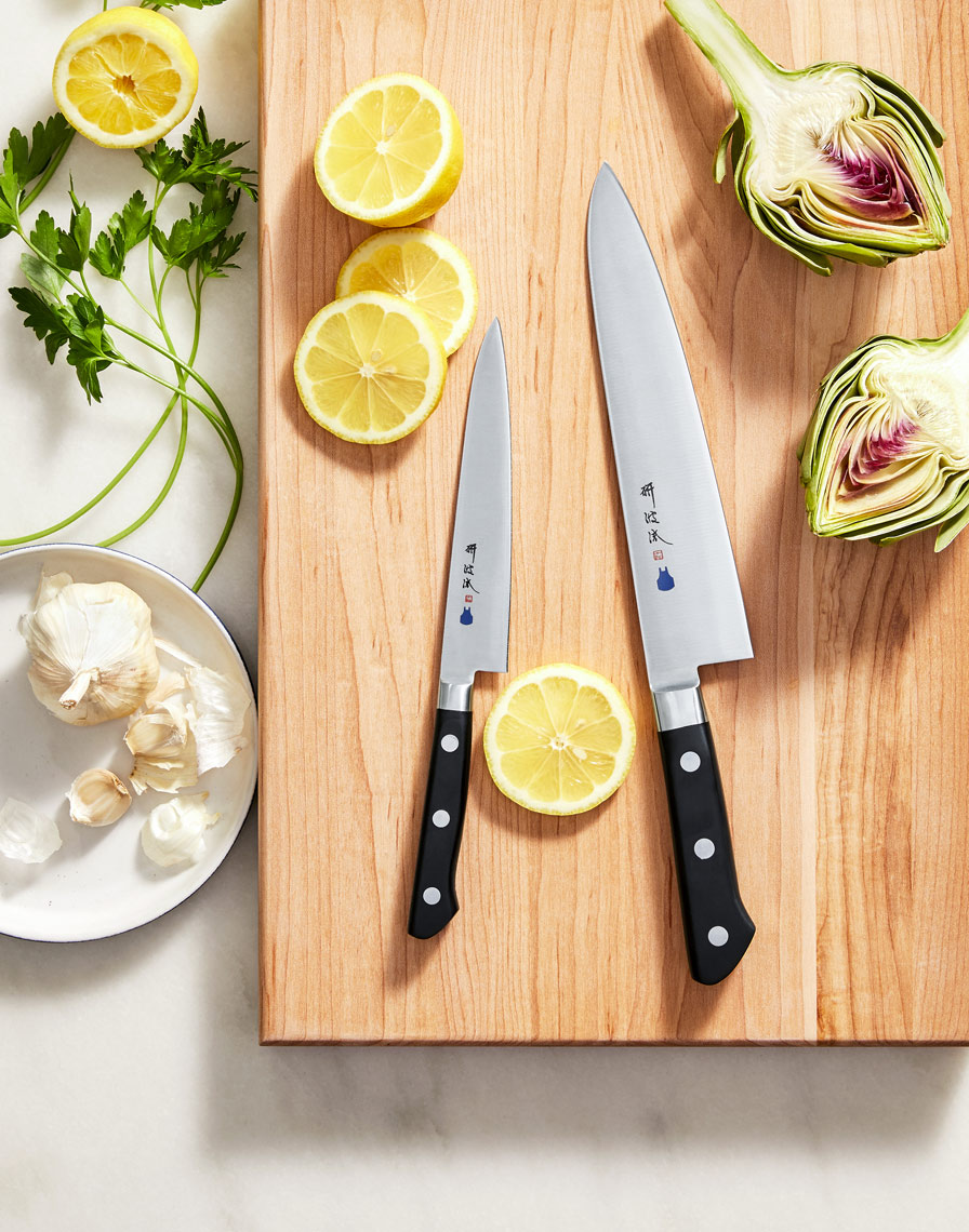 Chef-Knives-Boos-Board-Artichokes-Blue-Apron