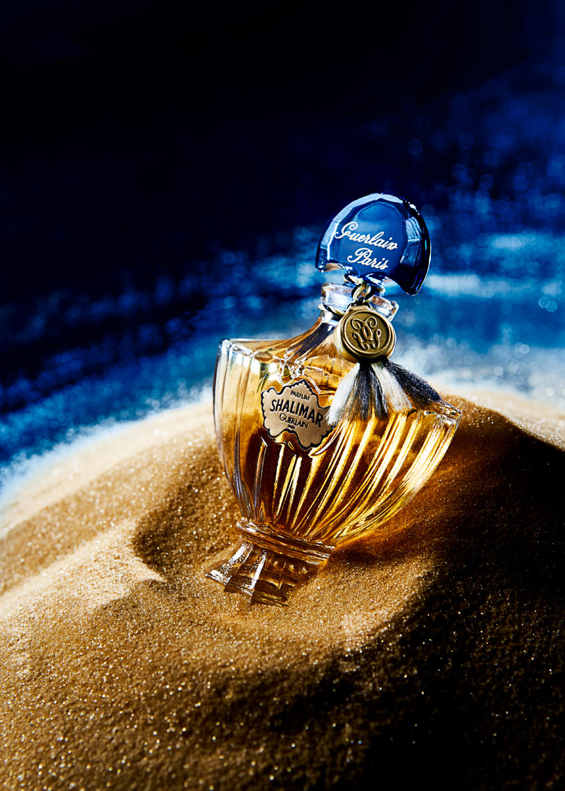 Guerlain-Shalimar-Perfume-Fragrance-Gold-Sand-Ocean-Blue-Beauty-Rick-Holbrook-Photography